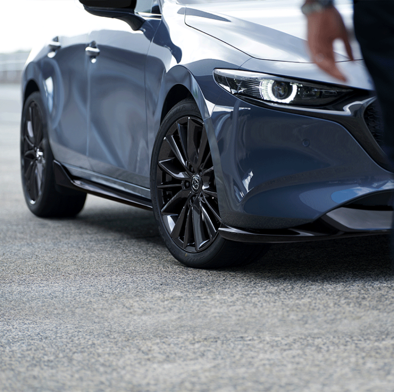 Mazda 3 Hatchback Side Under Spoiler